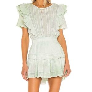 LoveShackFancy Natasha mini dress, size medium.